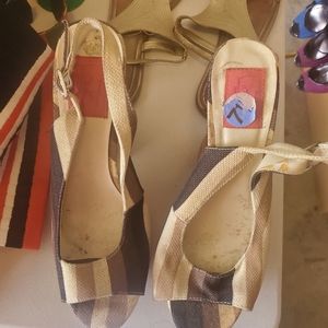 SOLD!!! FRH Cork-heeled sandals